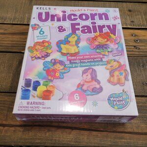 Mould & Paint Unicorn & Fairy Magnet Craft Kit